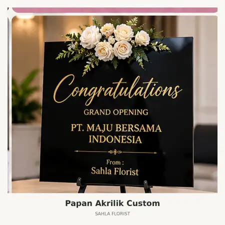 Papan Bunga Akrilik Semarang Timur